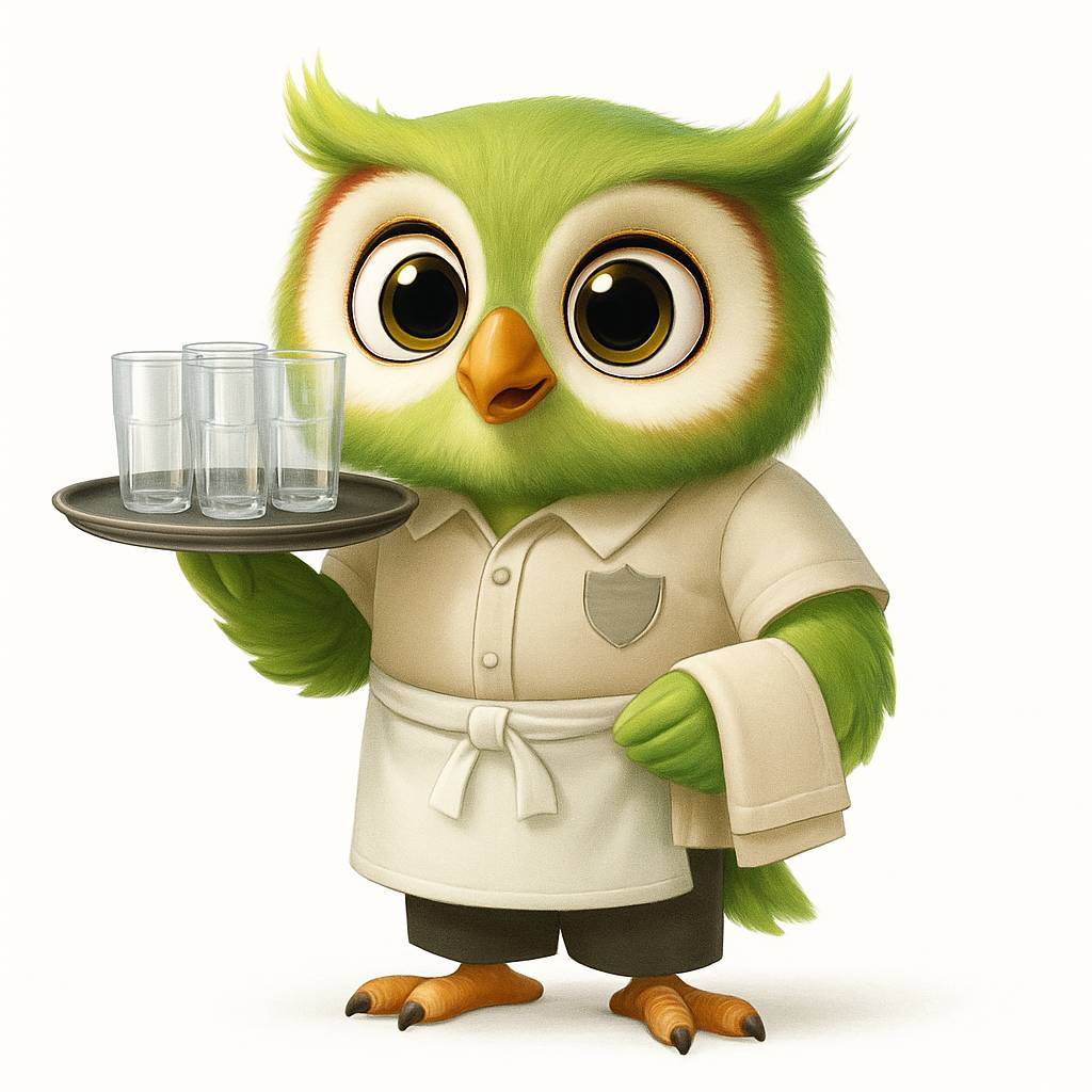 Помощник официанта и бармена